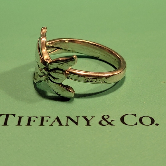 1885 Tiffany and Company IRIS Spoon Ring 57 - Picture 4 of 15